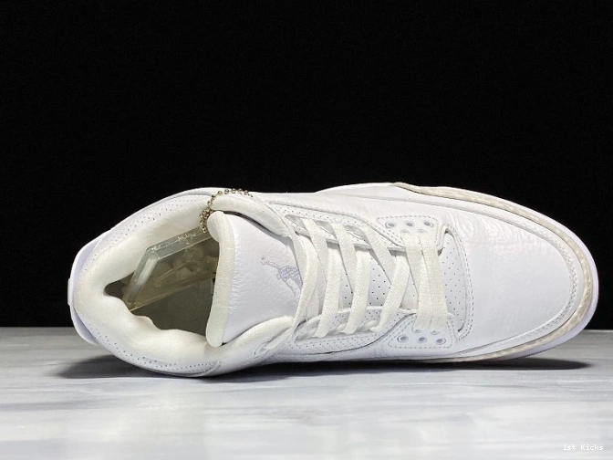 Triple White Retro Air Jordan 3 136064-111 0712